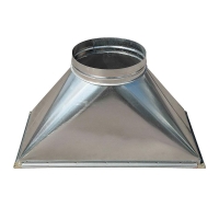 Переход c прямоугольного на круглое сечение (оц. сталь) 600х300-d315