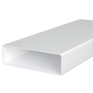 Воздуховод прямоугольный плоский пластиковый ЭРА 620ВП2 (204х60 мм/2 м)