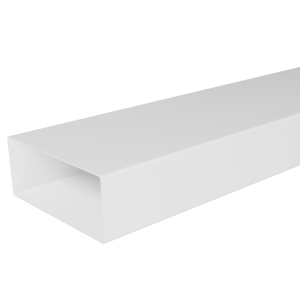 Воздуховод прямоугольный плоский пластиковый ЭРА 922ВП1 (220х90 мм/1 м)