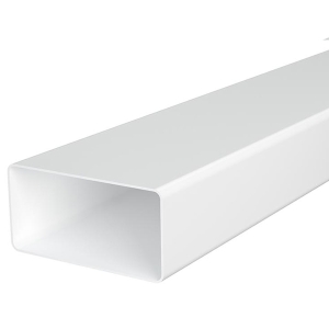 Воздуховод прямоугольный плоский пластиковый ЭРА 612ВП2 (120х60 мм/2 м)