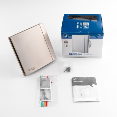 Вентилятор вытяжной бесшумный Soler Palau SILENT-100 CZ CHAMPAGNE DESIGN 4C