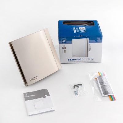 Вентилятор с обратным клапаном Soler Palau SILENT-200 CZ CHAMPAGNE DESIGN 4C