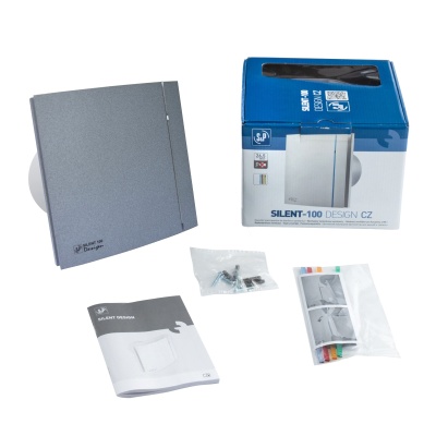 Вентилятор вытяжной бесшумный Soler Palau SILENT-100 CZ STONE GREY DESIGN 4C