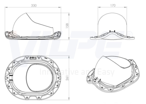 MUOTOKATE Проходной элемент, RAL6020