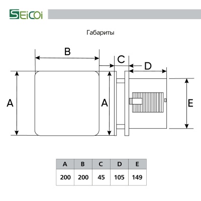 Накладной вентилятор Seicoi SKGP06-01 White glass Накладной вентилятор Seicoi SKGP06-01 White glass