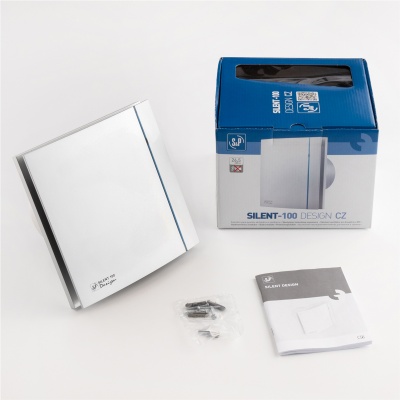 Вентилятор с обратным клапаном Soler Palau SILENT-100 CZ SILVER DESIGN 