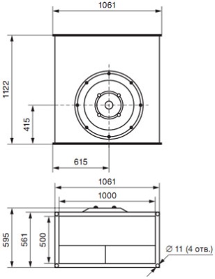 Вентилятор канальный ВКП-100-50-6D Вентилятор канальный ВКП-100-50-6D
