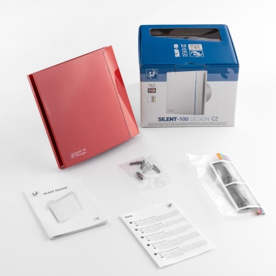 Вытяжной вентилятор Soler Palau SILENT-100 CZ RED DESIGN 4C Вытяжной вентилятор Soler Palau SILENT-100 CZ RED DESIGN 4C