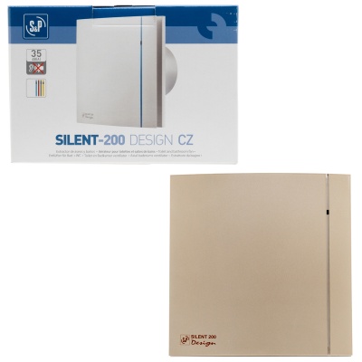 Вытяжной вентилятор Soler Palau SILENT-200 CZ CHAMPAGNE DESIGN 4C Вытяжной вентилятор Soler Palau SILENT-200 CZ CHAMPAGNE DESIGN 4C