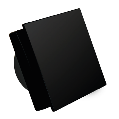 Накладной вентилятор Seicoi Floxy Design 100 Matt Black Glass SMAD04-01G