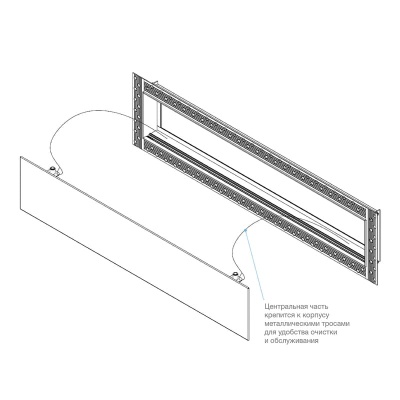 Вентиляционная решетка Brofer FUTURE T (400x150 мм) Вентиляционная решетка Brofer FUTURE T (400x150 мм)