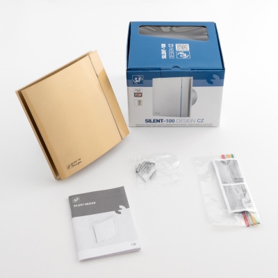 Вентилятор вытяжной бесшумный Soler Palau SILENT-100 CZ GOLD DESIGN 4C 