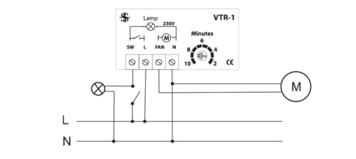 VTR-1 Таймер задержки выключения