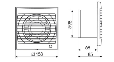 Накладной вентилятор Soler Palau Future-100T  Накладной вентилятор Soler Palau Future-100T