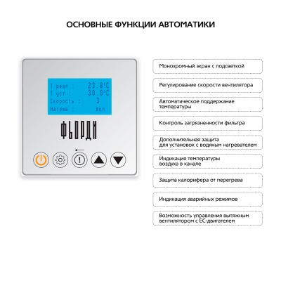 Приточная установка ФЬОРДИ ВПУ 3000 ЕС/24-380/3-BLG Приточная установка ФЬОРДИ ВПУ 3000 ЕС/24-380/3-BLG