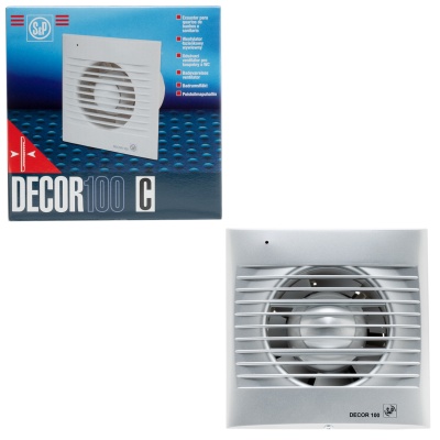 Накладной вентилятор Soler Palau DECOR-100C Silver Накладной вентилятор Soler Palau DECOR-100C Silver