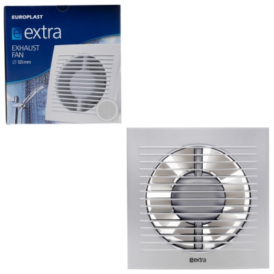 Накладной вентилятор Europlast EE125S серебро