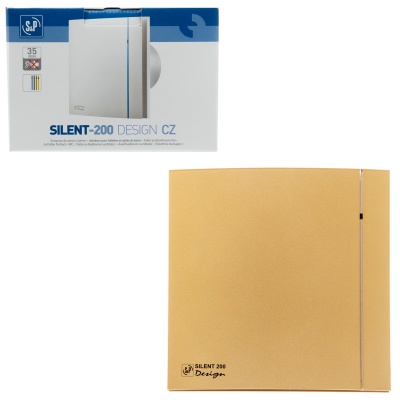Вентилятор вытяжной бесшумный Soler Palau SILENT-200 CZ GOLD DESIGN 4C