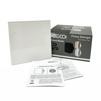 Накладной вентилятор Seicoi Floxy Design 100 White glass (SMAD04-01G-W) Накладной вентилятор Seicoi Floxy Design 100 White glass (SMAD04-01G-W)
