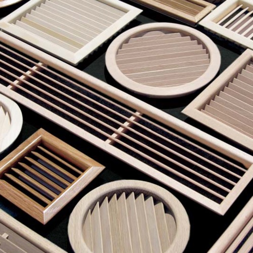 Деревянная вентиляционная решетка, дугласова пихта 100x550