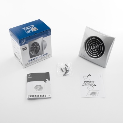 Вентилятор вытяжной бесшумный Soler Palau SILENT-100 CZ SILVER