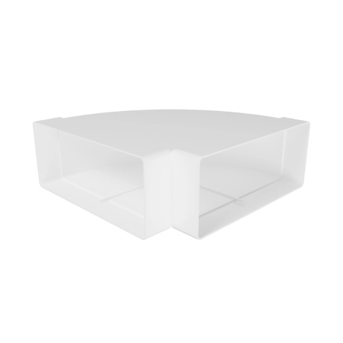 Отвод 90º горизонтальный (пластиковый) ЭРА 922КГП (220x90 мм)