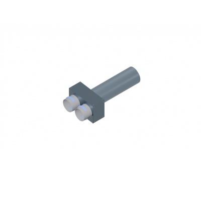 Вентиляционный прямой пленум Flexag PWP-100/90x2, D100, на 2 выxода, L=300 мм