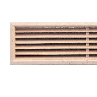 Деревянная вентиляционная решетка, бук 100x550