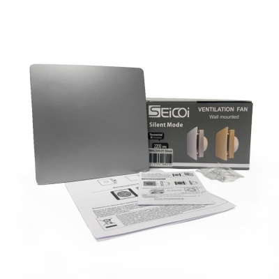 Вентилятор с обратным клапаном Seicoi Floxy Design 100 Silver SMAZ04-01
