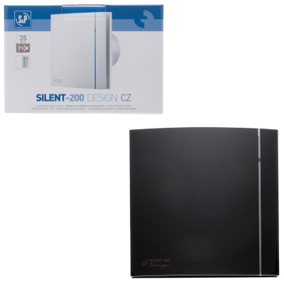 Вытяжной вентилятор Soler Palau SILENT-200 CZ BLACK DESIGN 4C Вытяжной вентилятор Soler Palau SILENT-200 CZ BLACK DESIGN 4C