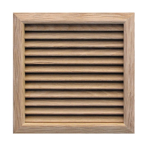 Деревянная вентиляционная решетка, дуб 172x172
