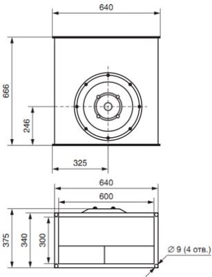 Вентилятор канальный ВКП-60-30-6D Вентилятор канальный ВКП-60-30-6D